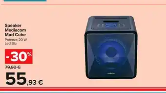 Carrefour Iper Speaker mediacom mod. cube offerta