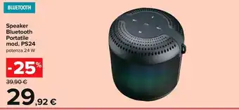 Carrefour Iper Speaker bluetooth portatile mod ps24 offerta