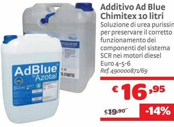 Bricocenter Additivo ad blue chimitex 10 litri offerta