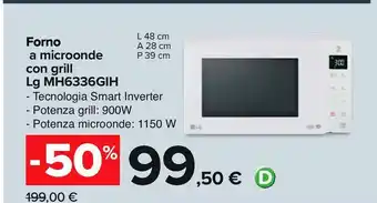 Carrefour Iper Forno a microonde con grill lg offerta