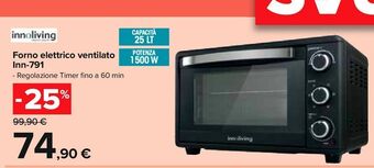 Carrefour Iper Forno elettrico ventilato inn-791 offerta