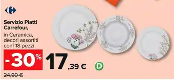 Carrefour Iper Servizio piatti carrefour offerta