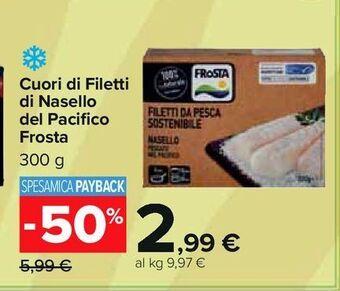 Carrefour Iper Cuori di filetti di nasello del pacifico frosta offerta