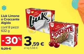 Carrefour Iper Liuk limone o croccante algida offerta