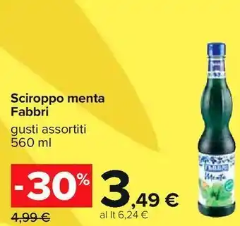 Sciroppo menta fabbri