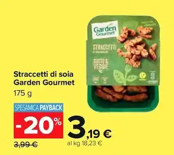Carrefour Iper Straccetti di soia garden gourmet offerta