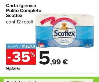 Carrefour Iper Carta igienica pulito completo scottex offerta