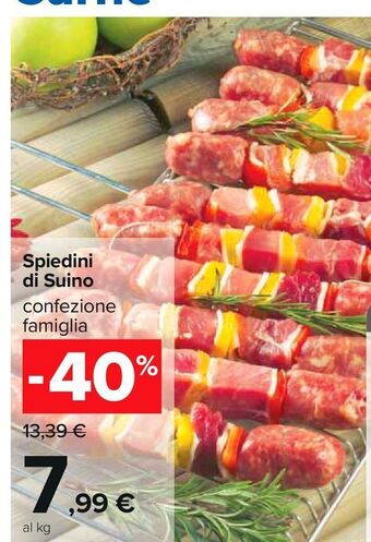 Carrefour Iper Spiedini di suino offerta