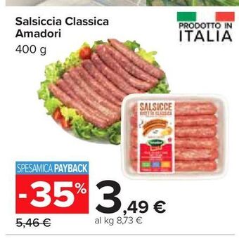 Carrefour Iper Salsiccia classica amadori offerta