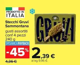 Carrefour Iper Stecchi gruvi sammontana offerta
