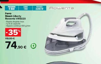 Ferro steam liberty rowenta vr5020
