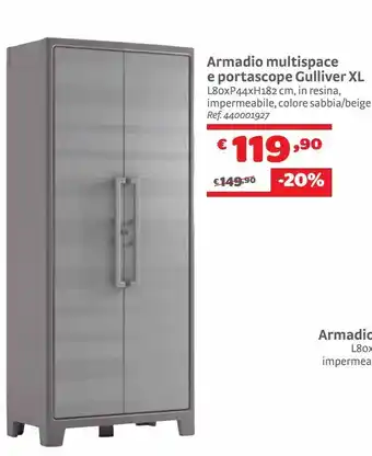 Bricocenter Armadio multispace e portascope gulliver xl offerta
