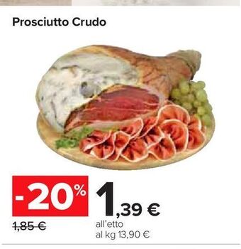 Carrefour Iper Prosciutto crudo offerta