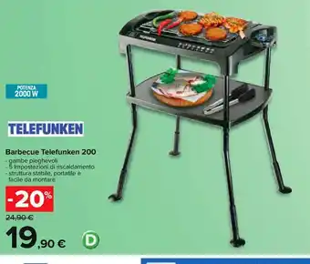 Carrefour Iper Barbecue telefunken 200 offerta