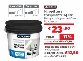 Bricocenter Pittura luxens offerta