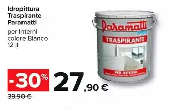 Carrefour Iper Idropittura traspirante paramatti offerta