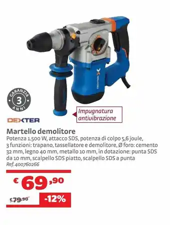 Bricocenter Martello demolitore dexter offerta