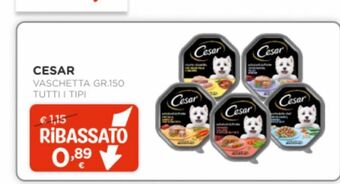Arcaplanet Cesar vaschetta gr 150 tutti i tipi offerta