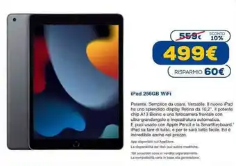 Euronics iPad 256GB WiFi offerta
