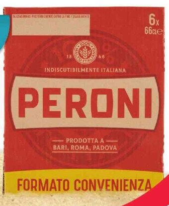 Supermercati Piccolo Peroni Birra 66 cl x 6 offerta