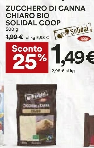 Coop Zucchero di canna offerta
