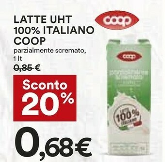 Coop Latte parzialmente scremato offerta