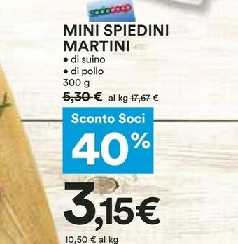 Coop Martini Spiedini offerta