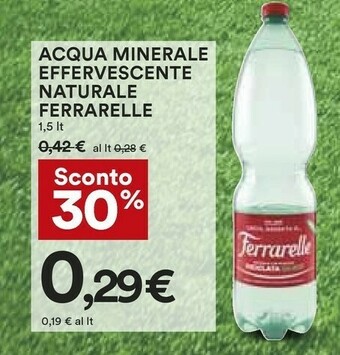 Coop Ferrarelle Acqua offerta