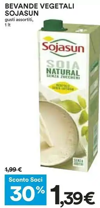 Coop Sojasun Latte di soia offerta