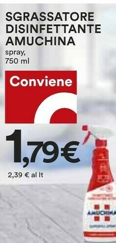 Coop Amuchina Sgrassatore offerta