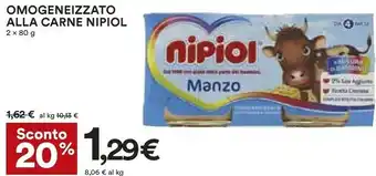 Coop Nipiol Omogeneizzati offerta