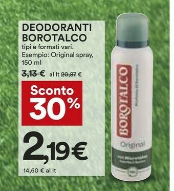 Coop Borotalco Deodorante offerta