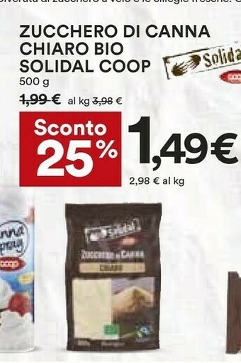 Coop Zucchero di canna offerta