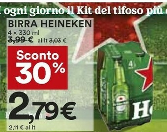 Coop Heineken Birra offerta