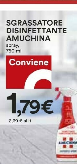 Coop Amuchina Sgrassatore offerta