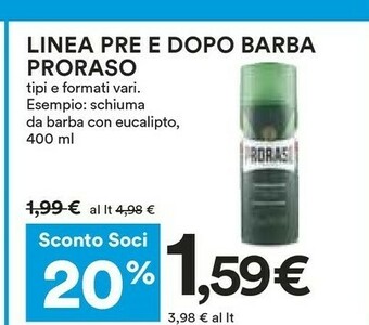 Coop Schiuma da barba offerta
