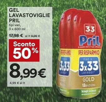 Coop Pril Detersivo lavastoviglie offerta