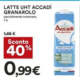 Coop Accadì Latte Granarolo offerta
