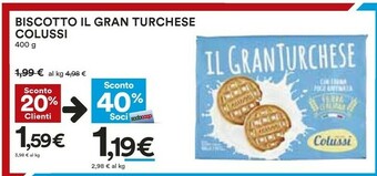 Coop Colussi Biscotti offerta