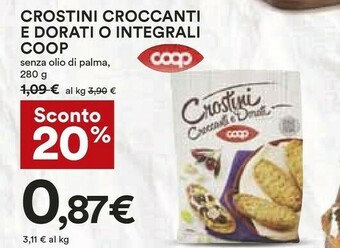 Coop Crostini offerta