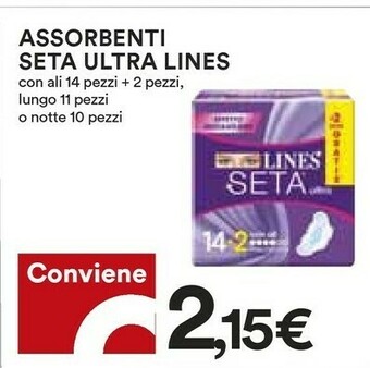 Coop Lines Assorbenti lines offerta