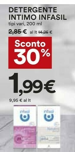 Coop Infasil Detergente intimo offerta