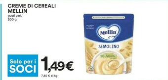 Coop Mellin Alimentazione neonato offerta