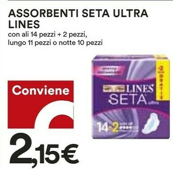 Coop Lines Assorbenti lines offerta