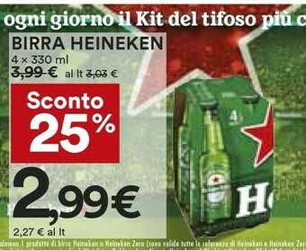 Coop Heineken Birra offerta