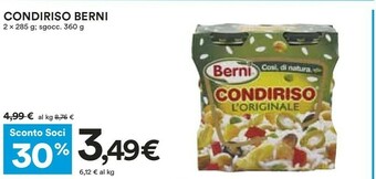 Coop Berni Conserve offerta