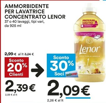 Coop Lenor Ammorbidente offerta
