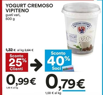 Coop Vipiteno Yogurt offerta