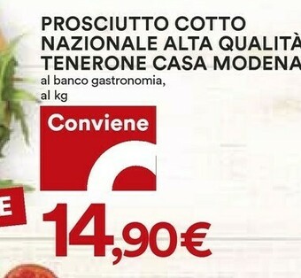 Coop Casa Modena Prosciutto cotto offerta