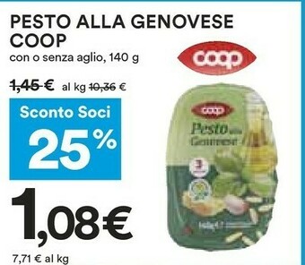 Coop Pesto offerta